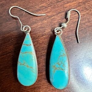 Vintage Mexico silver and Turquoise earrings